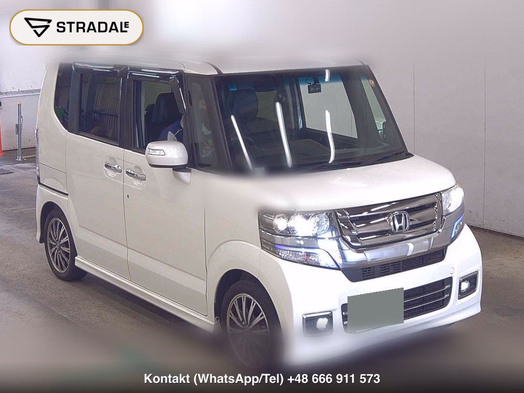 HONDA N-BOX CUSTOM G・TURBO L PACKAGE 2016, aukcja z Japonii, zdjęcie 1