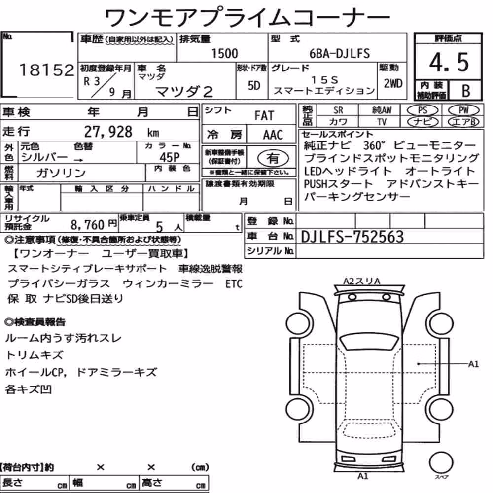 Notka aukcyjna: MAZDA MAZDA2 15S SMART EDITION