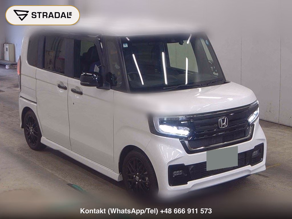 HONDA N-BOX CUSTOM L・TURBO STYLE PLUS BLACK 2022, aukcja z Japonii, zdjęcie 1
