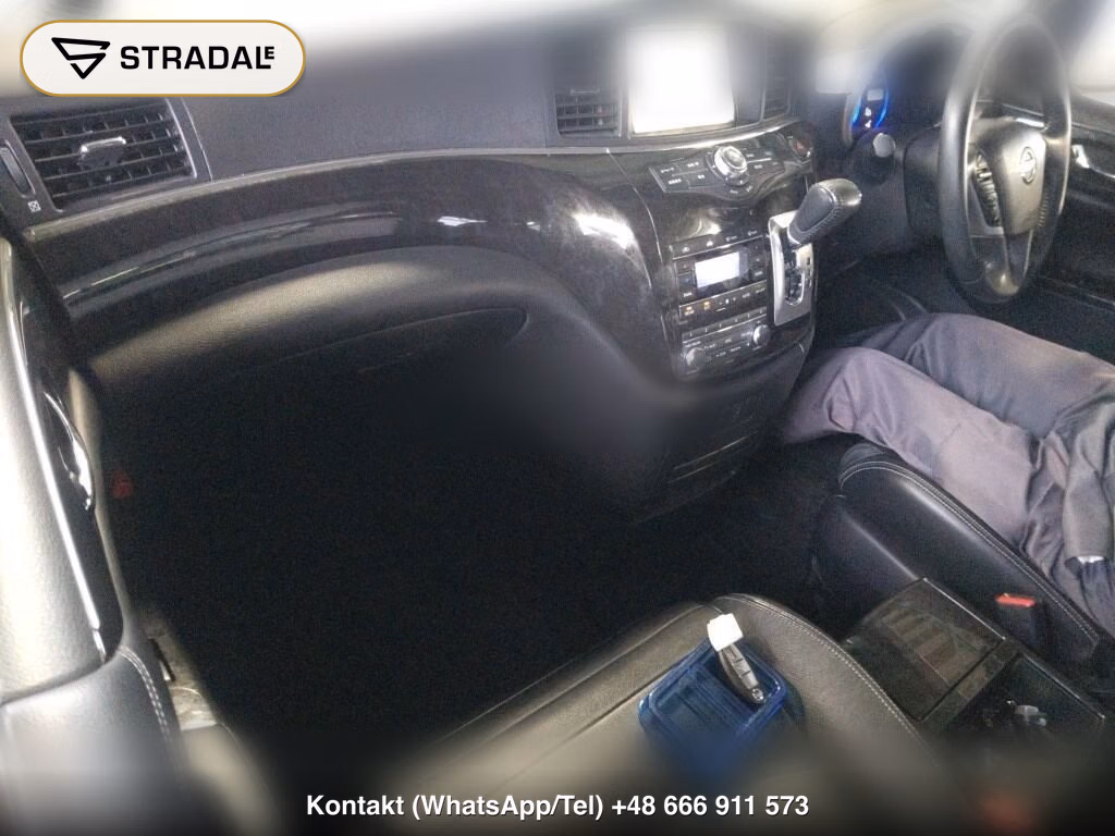 NISSAN ELGRAND 5D RIDER BLACK LEATHER SEAT MANUAL SEAT, miniaturka 4