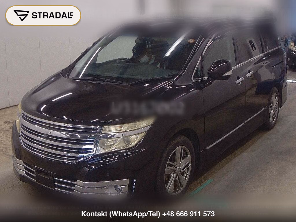 NISSAN ELGRAND 5D RIDER BLACK LEATHER SEAT MANUAL SEAT, miniaturka 5