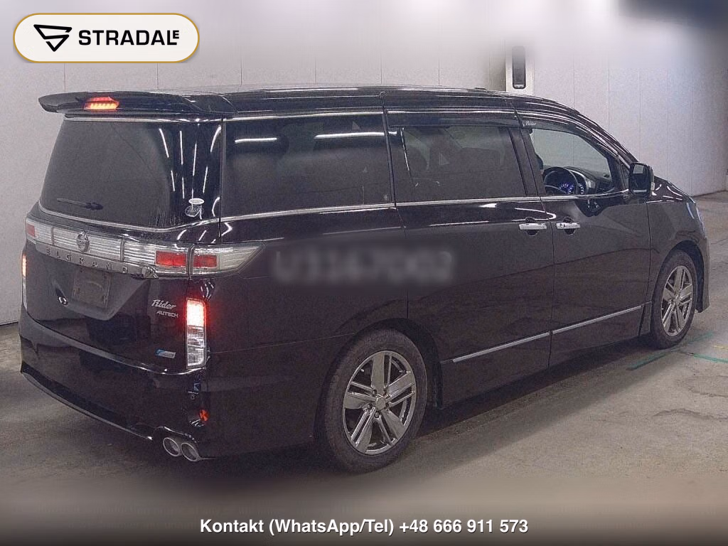 NISSAN ELGRAND 5D RIDER BLACK LEATHER SEAT MANUAL SEAT, miniaturka 6
