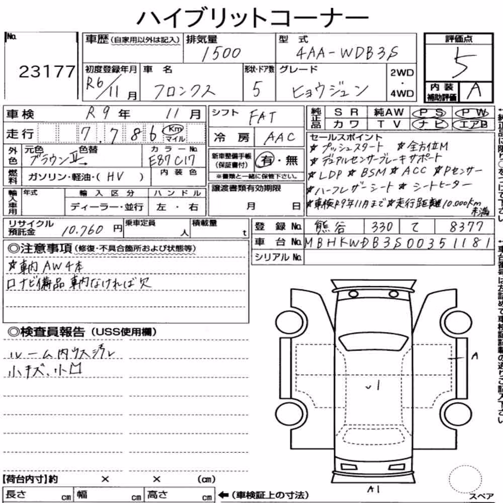 Notka aukcyjna: SUZUKI FRONX