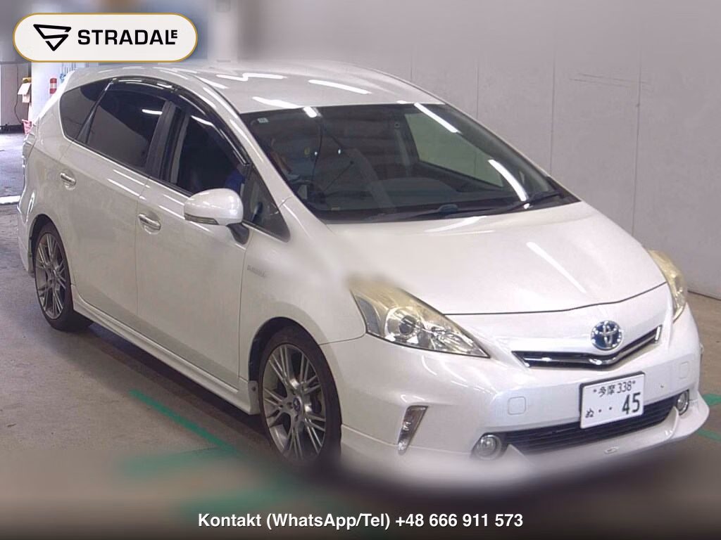 TOYOTA PRIUS ALPHA S TUNE BLACK 2014, aukcja z Japonii, zdjęcie 1