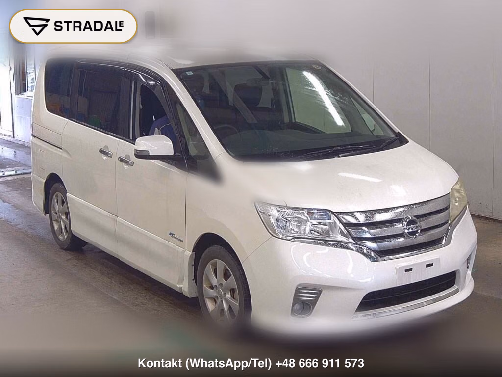 NISSAN SERENA 5D HIGHWAY STAR S-HYBRID 2013, aukcja z Japonii, zdjęcie 1