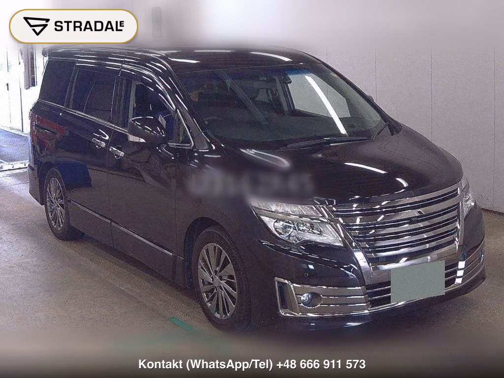 NISSAN ELGRAND 5D RIDER BLACK LINE BLACK LEATHER SEAT, miniaturka 2