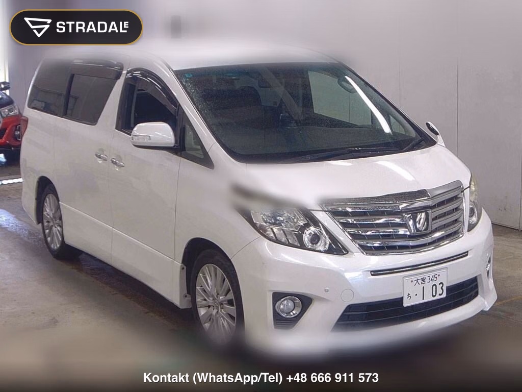 TOYOTA ALPHARD 240S 2013, aukcja z Japonii, zdjęcie 1