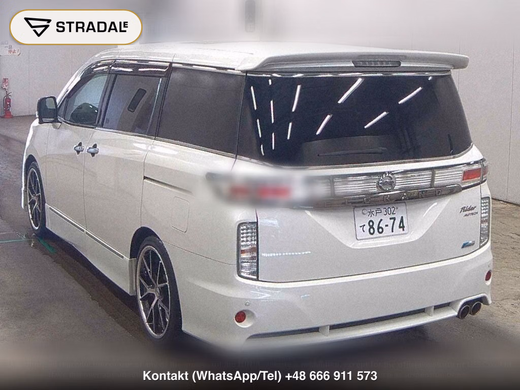 NISSAN ELGRAND 5D 4WD RIDER BLACK LINE BLACK LEATHER POWER SEA, miniaturka 3