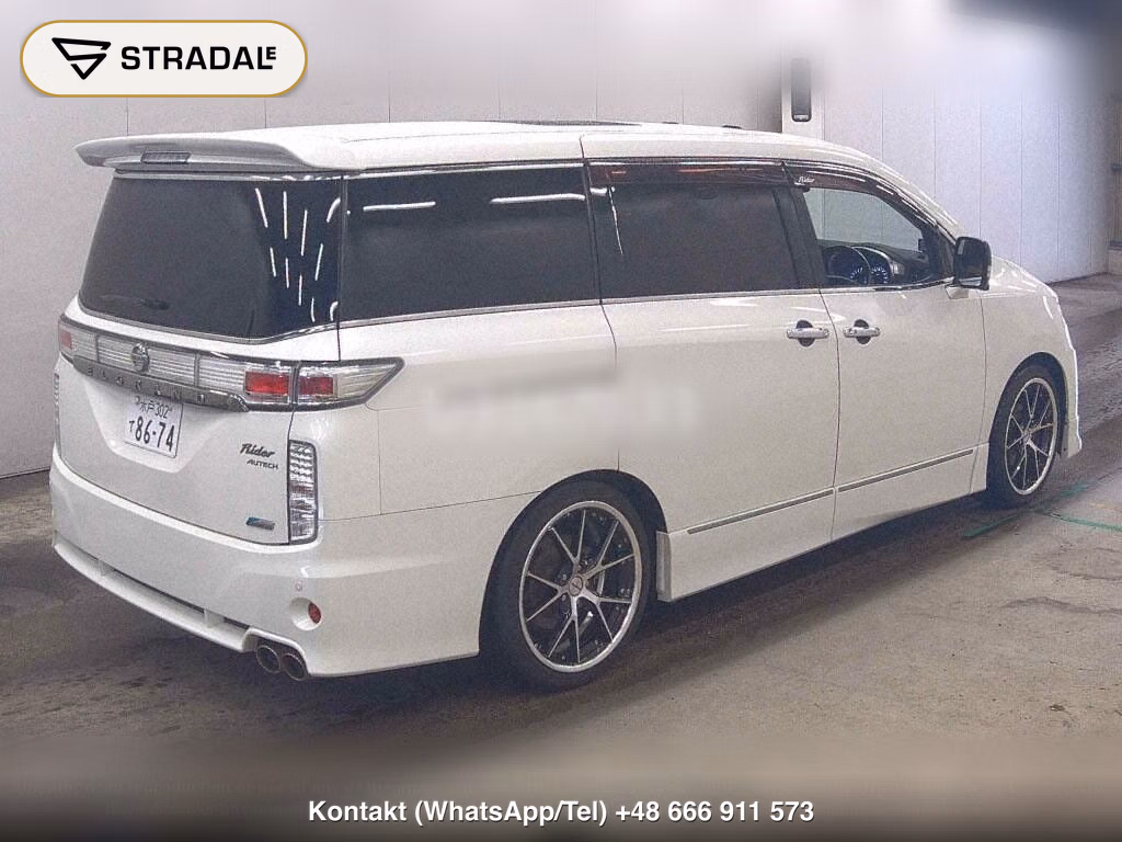 NISSAN ELGRAND 5D 4WD RIDER BLACK LINE BLACK LEATHER POWER SEA, miniaturka 6