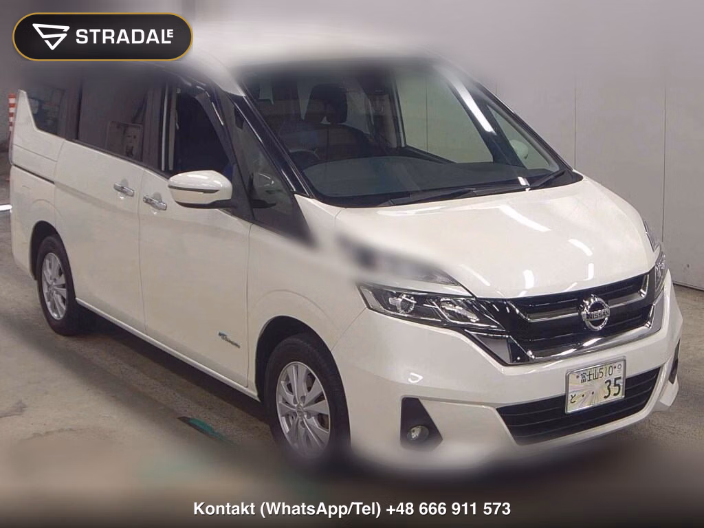 NISSAN SERENA 5D 4WD G 2017, aukcja z Japonii, zdjęcie 1