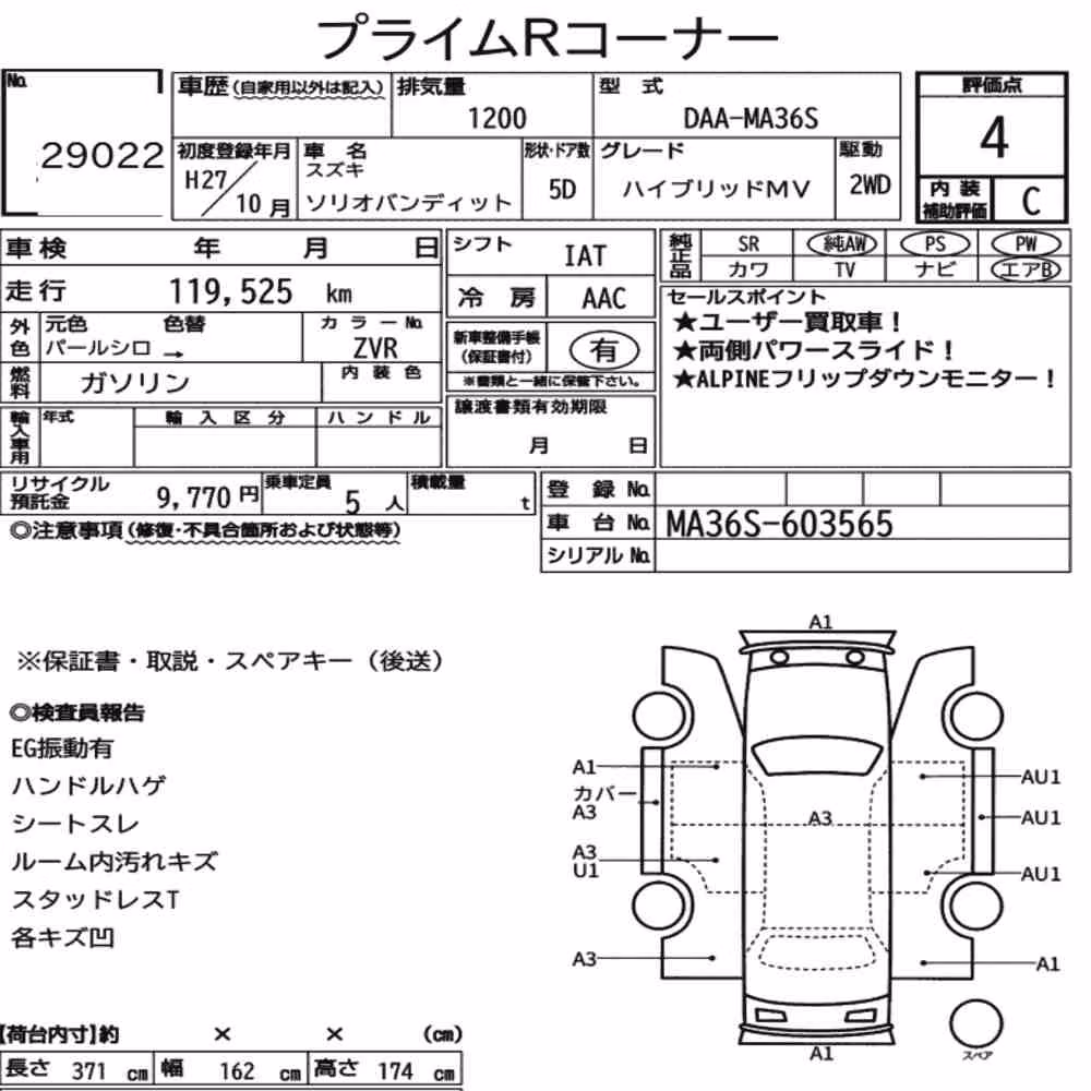 Notka aukcyjna: SUZUKI SOLIO BANDIT HYBRID MV