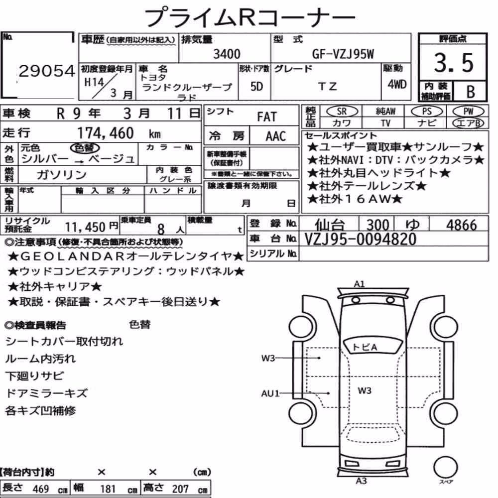 Notka aukcyjna: TOYOTA LAND CRUISER PRADO 5D 4WD TZ