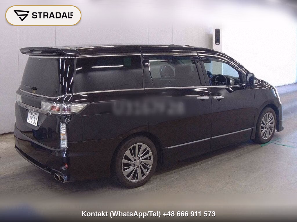 NISSAN ELGRAND 5D RIDER BLACK LEATHER SEAT POWER SEAT, miniaturka 6