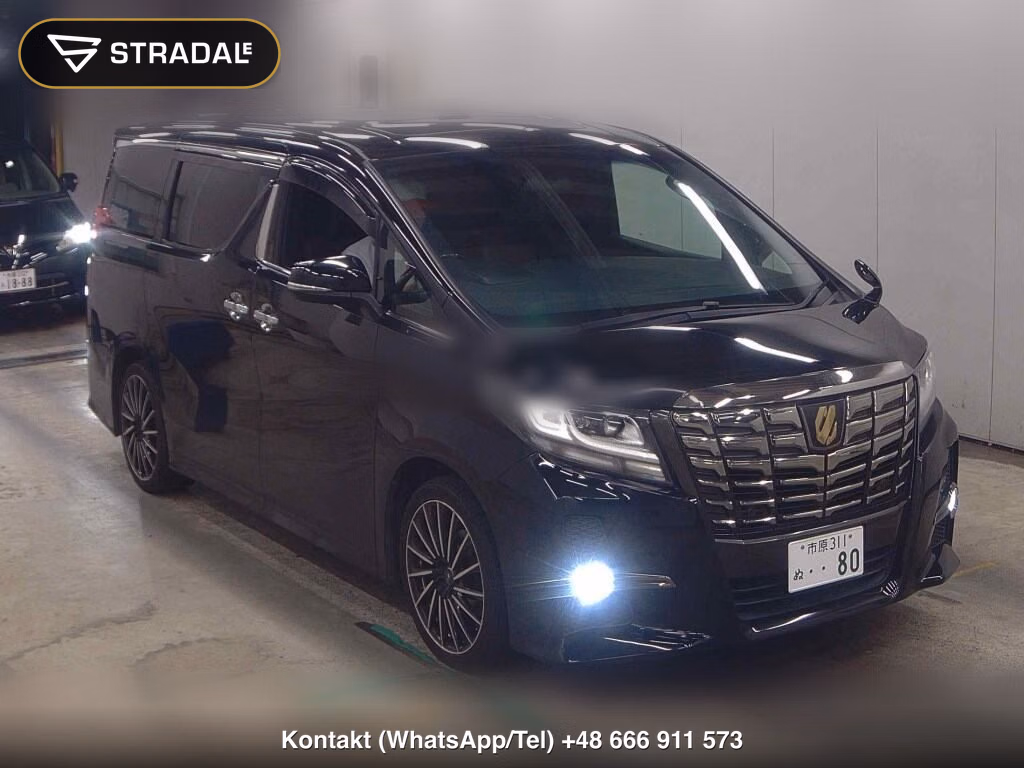 TOYOTA ALPHARD 2.5S A PACKAGE TYPE BLACK 2017, aukcja z Japonii, zdjęcie 1