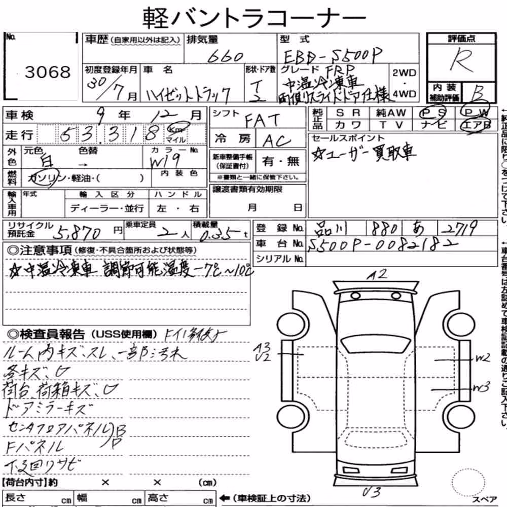 Notka aukcyjna: DAIHATSU HIJET TRUCK