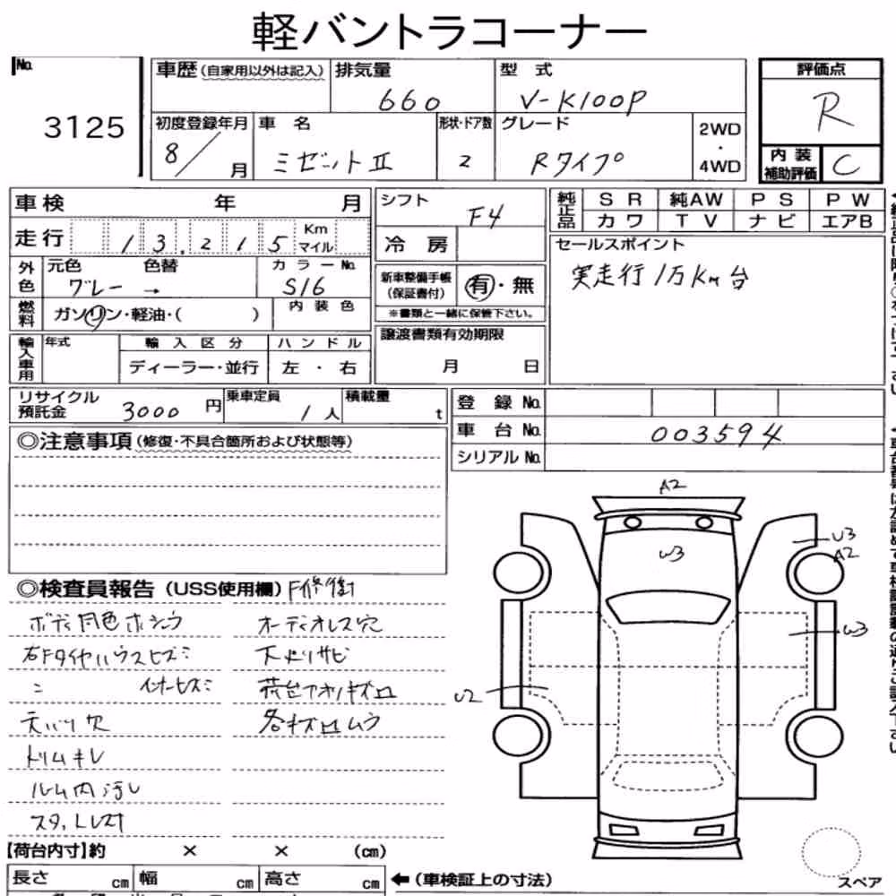 Notka aukcyjna: DAIHATSU MIDGETⅡ 2D R TYPE