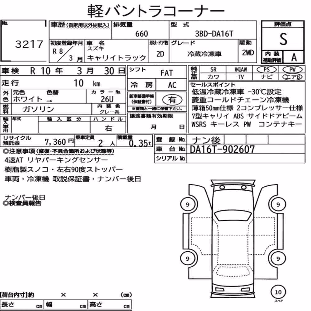Notka aukcyjna: SUZUKI CARRY TRUCK OTHERS