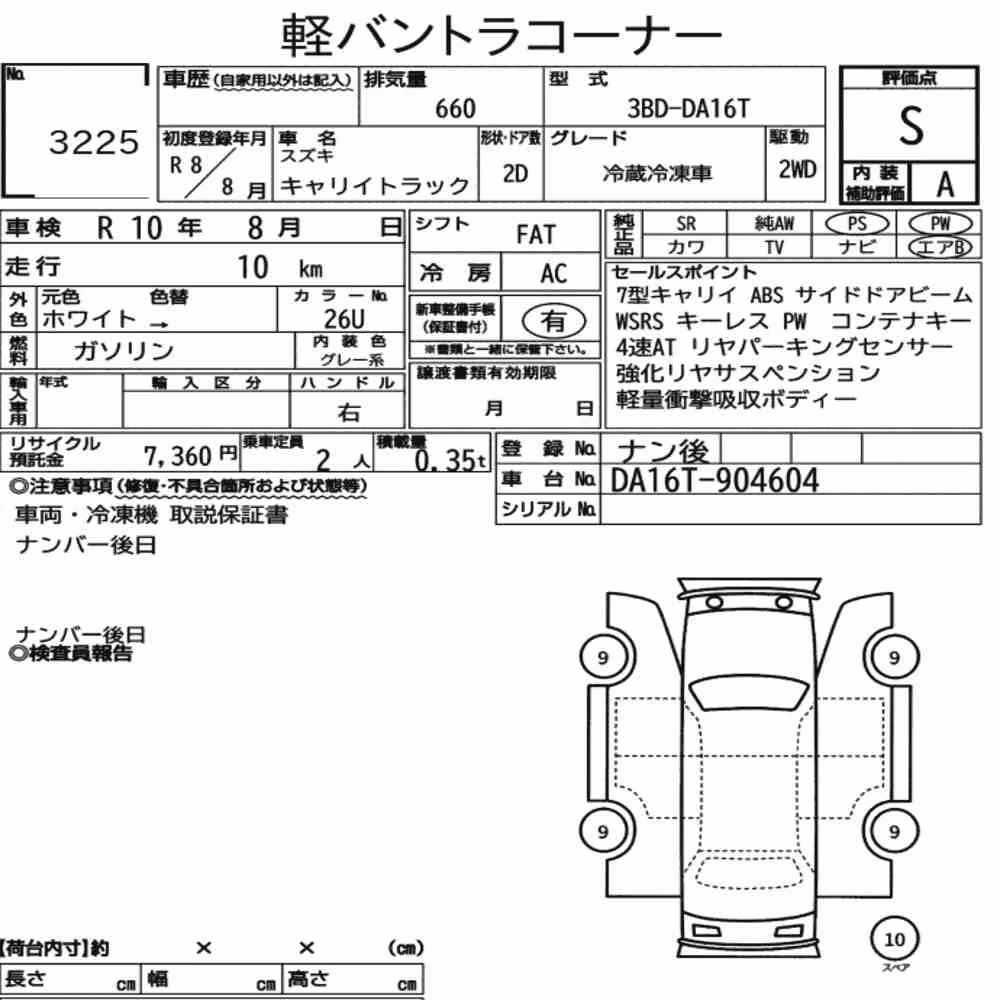 Notka aukcyjna: SUZUKI CARRY TRUCK OTHERS