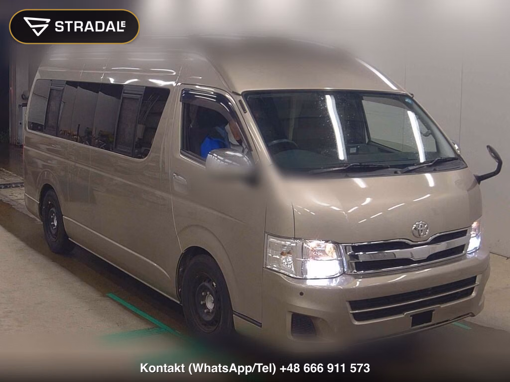 TOYOTA HIACE VAN 4D CAMPING 2012, aukcja z Japonii, zdjęcie 1
