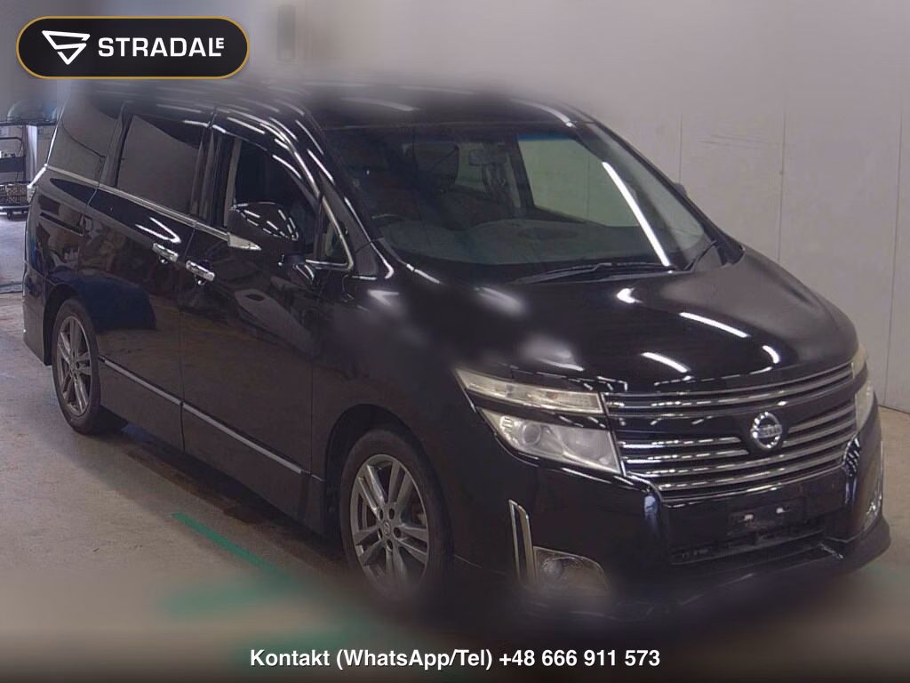 NISSAN ELGRAND 5D 250 HIGHWAY STAR URBAN CHROME BLACK LEAT 2013, aukcja z Japonii, zdjęcie 1
