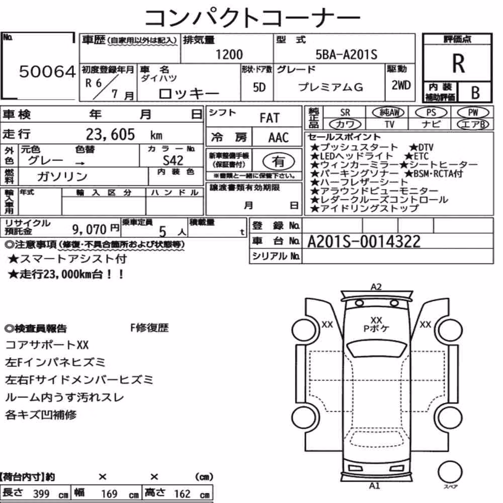 Notka aukcyjna: DAIHATSU ROCKY 5D PREMIUM G