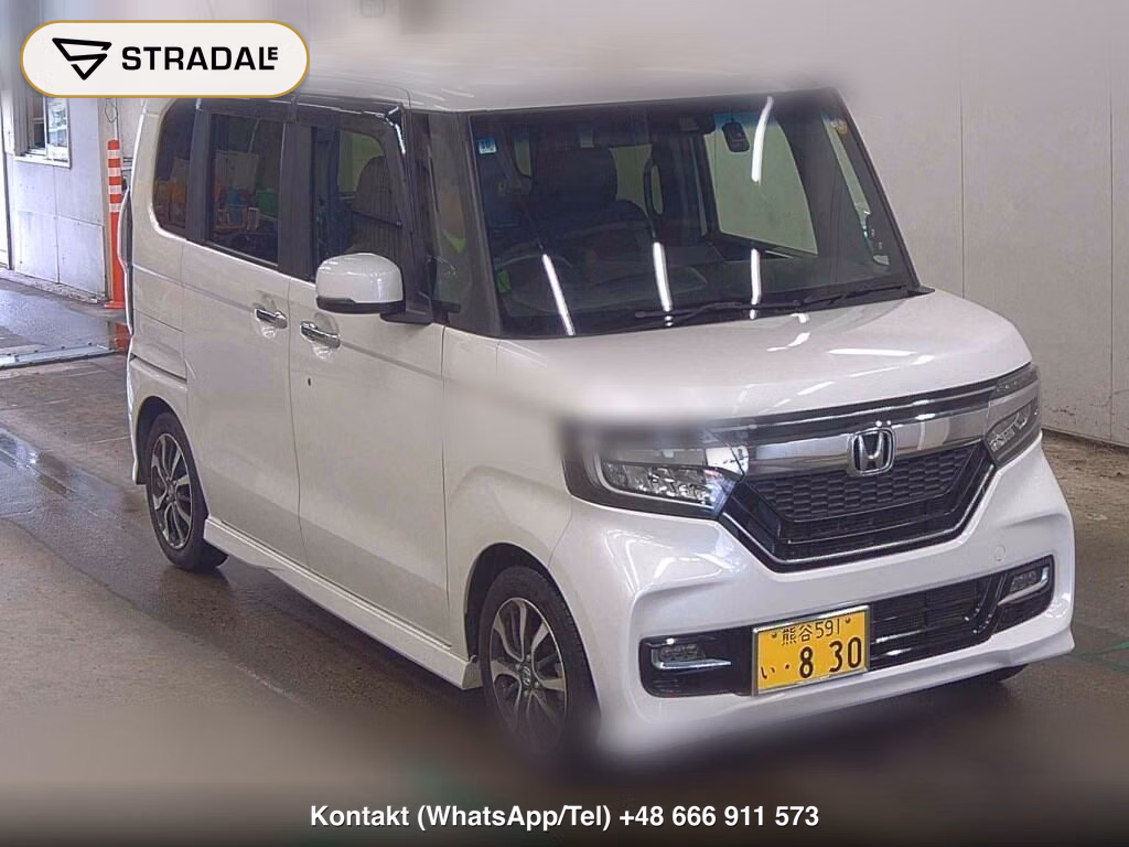 HONDA N-BOX CUSTOM G・EX HONDA SENSING 2018, aukcja z Japonii, zdjęcie 1