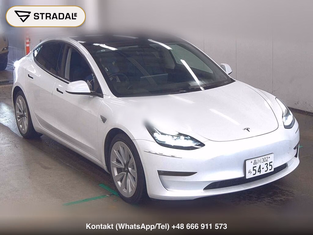 TESLA MODEL 3 4WD LONG RANGE 2021, aukcja z Japonii, zdjęcie 1