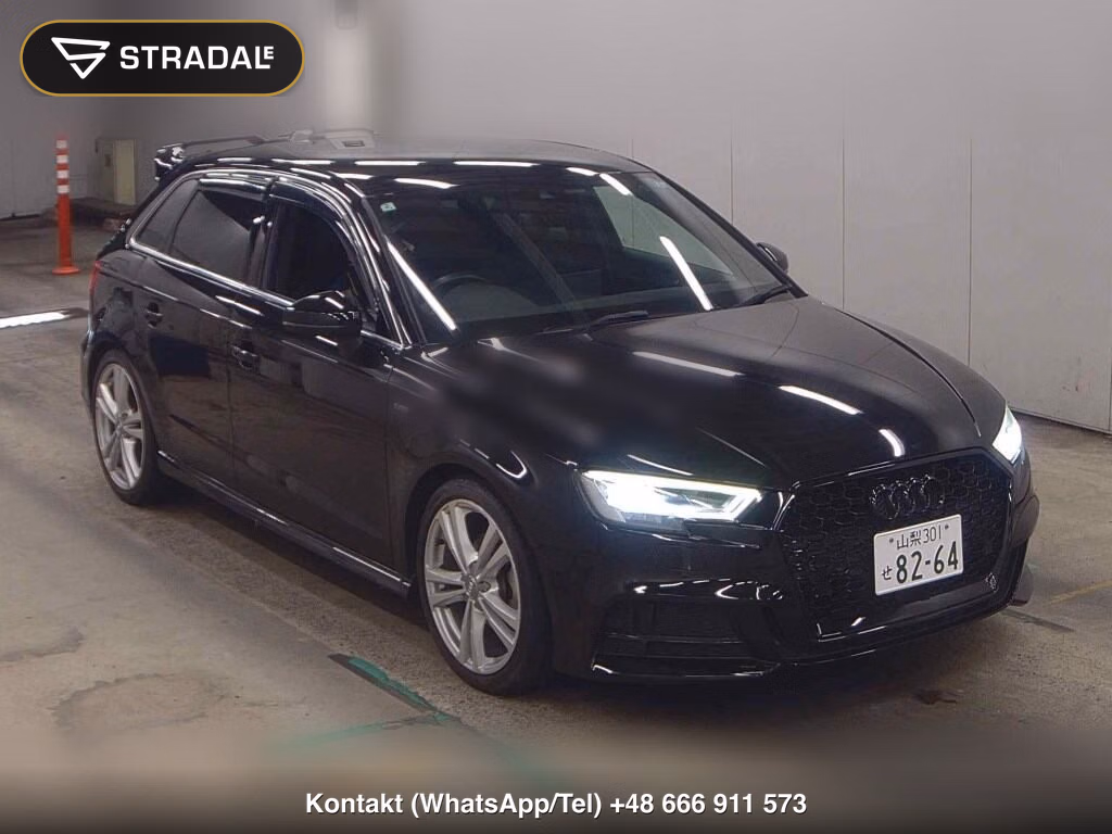 AUDI A3 5D SPORTBACK 30 TFSI SPORT S LINE PACKAGE 2019, aukcja z Japonii, zdjęcie 1
