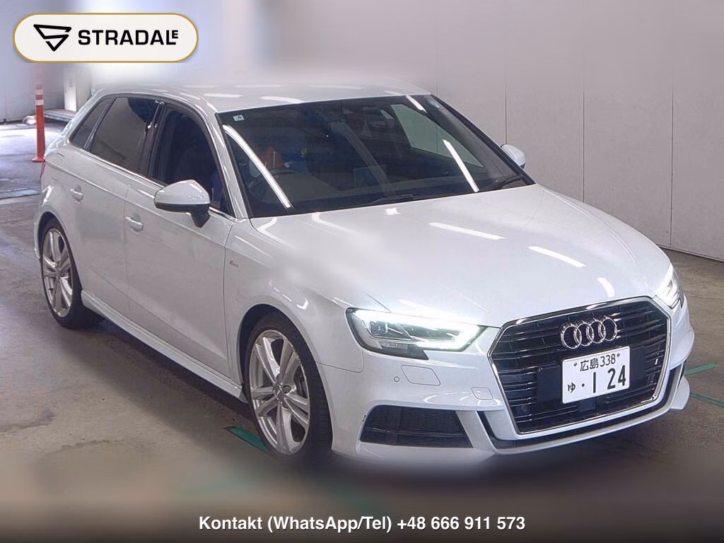 AUDI A3 5D SPORTBACK 30 TFSI SPORT S LINE PACKAGE 2019, aukcja z Japonii, zdjęcie 1
