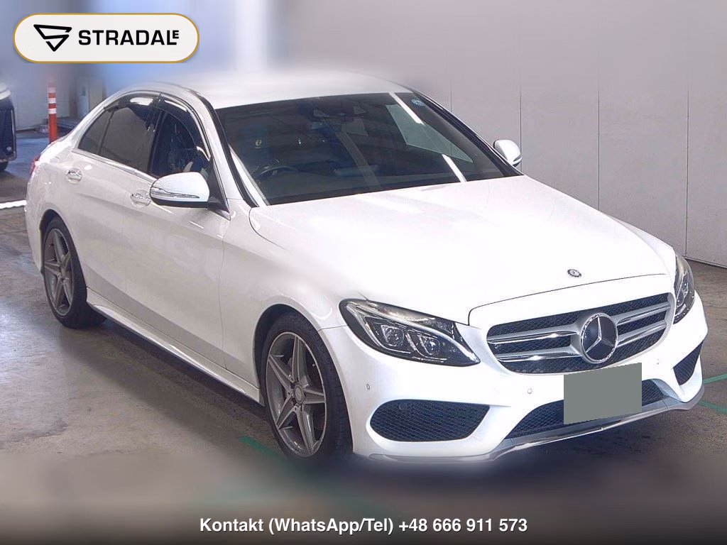 MERCEDES BENZ C-CLASS 4D C180 AVANTGARDE AMG LINE 2015, aukcja z Japonii, zdjęcie 1