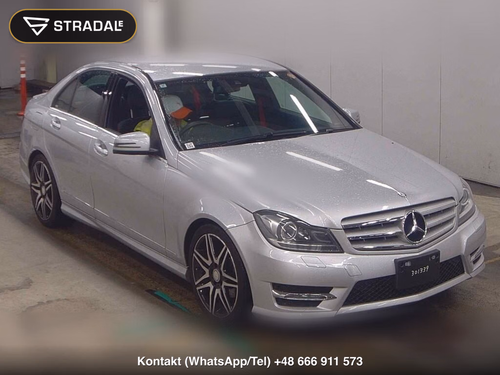 MERCEDES BENZ C-CLASS 4D C180 AVANTGARDE AMG SPORTS PACKAGE PLUS 2013, aukcja z Japonii, zdjęcie 1