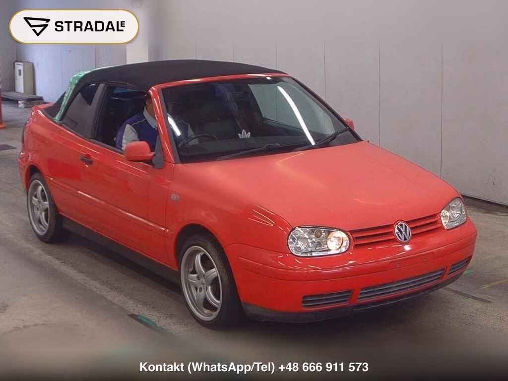 VOLKSWAGEN GOLF CABRIOLET BASE GRADE 1999, aukcja z Japonii, zdjęcie 1