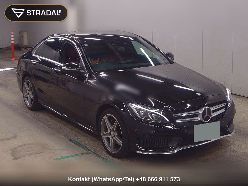 MERCEDES BENZ C-CLASS 4D C200 AVANTGARDE AMG LINE 2015, aukcja z Japonii, zdjęcie 1