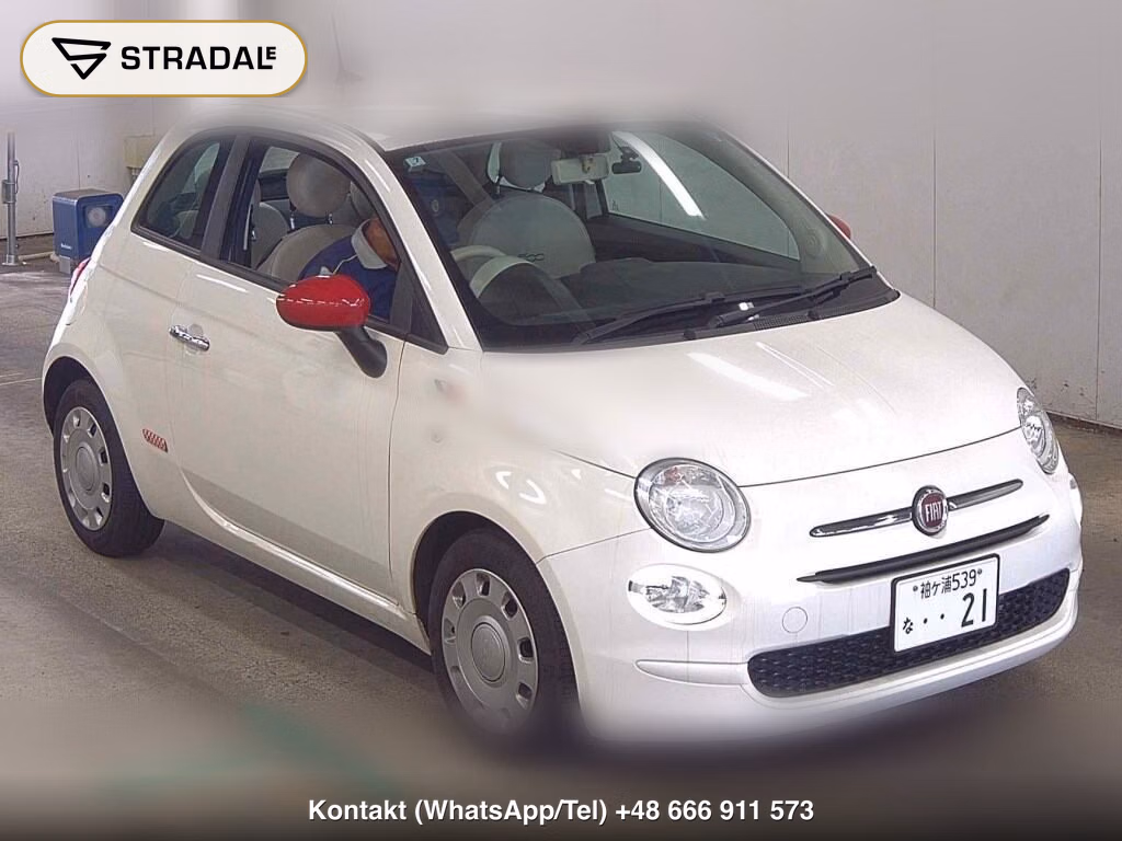 FIAT 500 1.2 POP 2021, aukcja z Japonii, zdjęcie 1