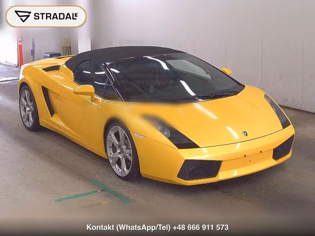 LAMBORGHINI GALLARDO SPYDER 4WD 2006, samochód z aukcji Japonii