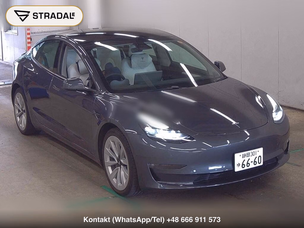 TESLA MODEL 3 4WD LONG RANGE 2021, aukcja z Japonii, zdjęcie 1