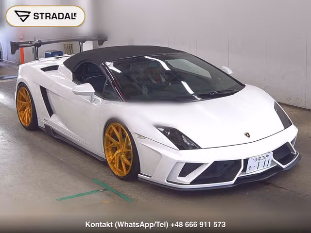 LAMBORGHINI GALLARDO SPYDER 4WD LP560-4 2011, samochód z aukcji Japonii