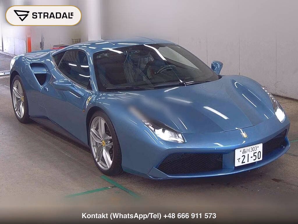 FERRARI 488 GTB BASE GRADE 2018, aukcja z Japonii, zdjęcie 1
