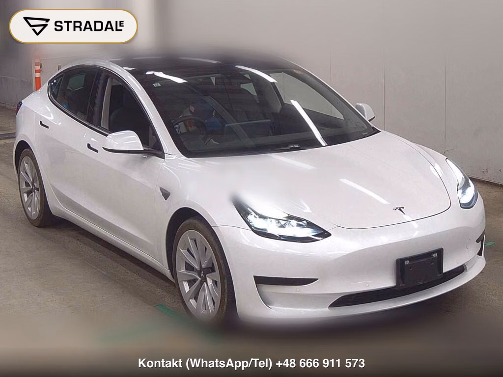 TESLA MODEL 3 STANDARD RANGE PLUS 2021, aukcja z Japonii, zdjęcie 1