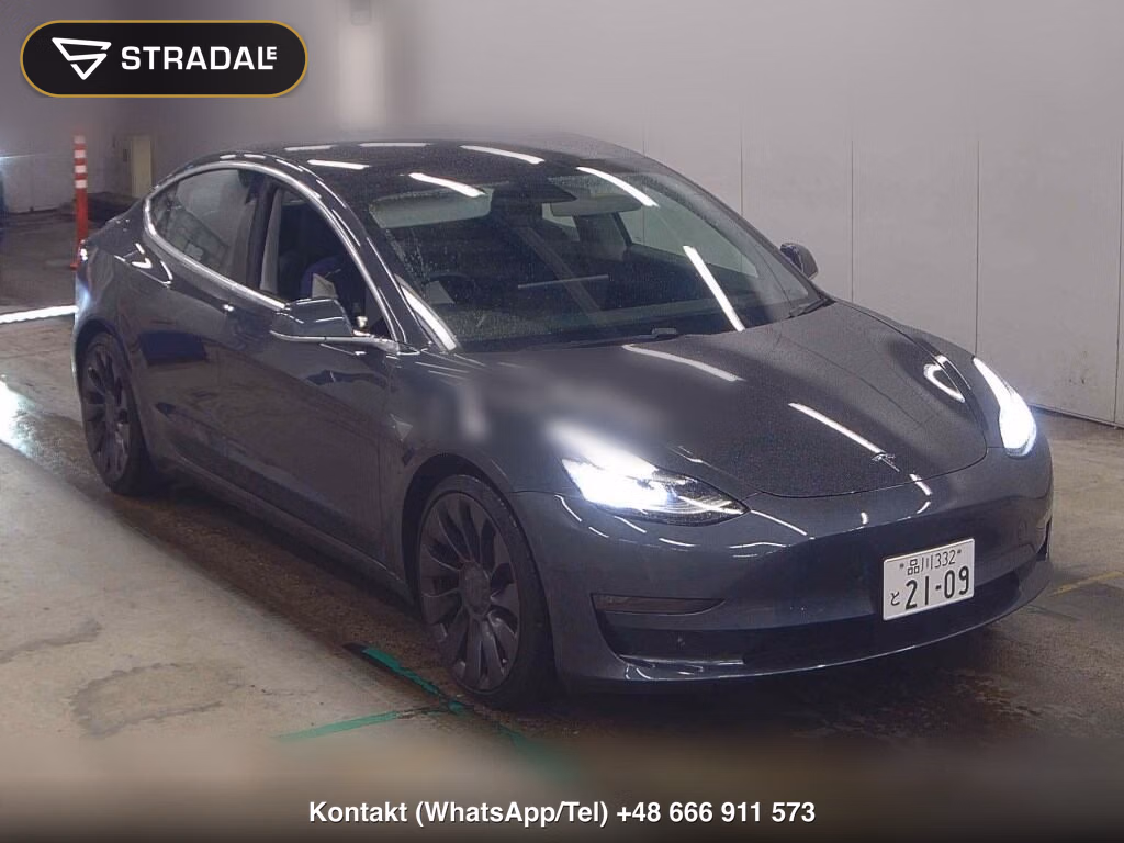 TESLA MODEL 3 4WD PERFOMANCE 2020, aukcja z Japonii, zdjęcie 1