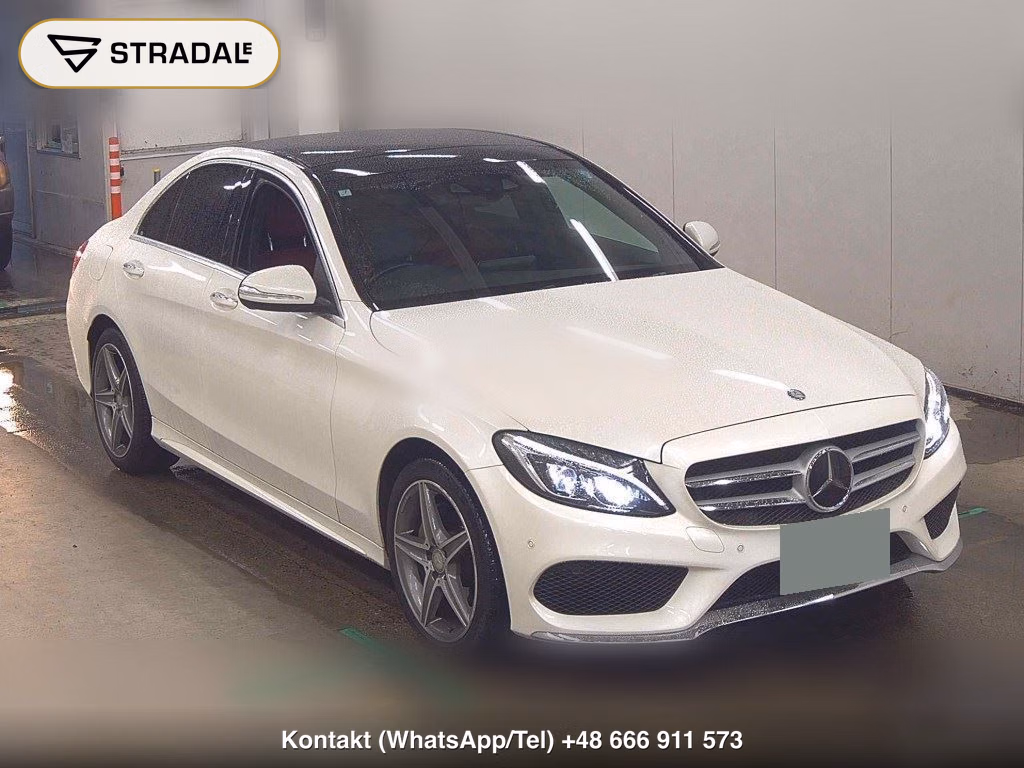 MERCEDES BENZ C-CLASS 4D C200 AVANTGARDE AMG LINE 2015, aukcja z Japonii, zdjęcie 1