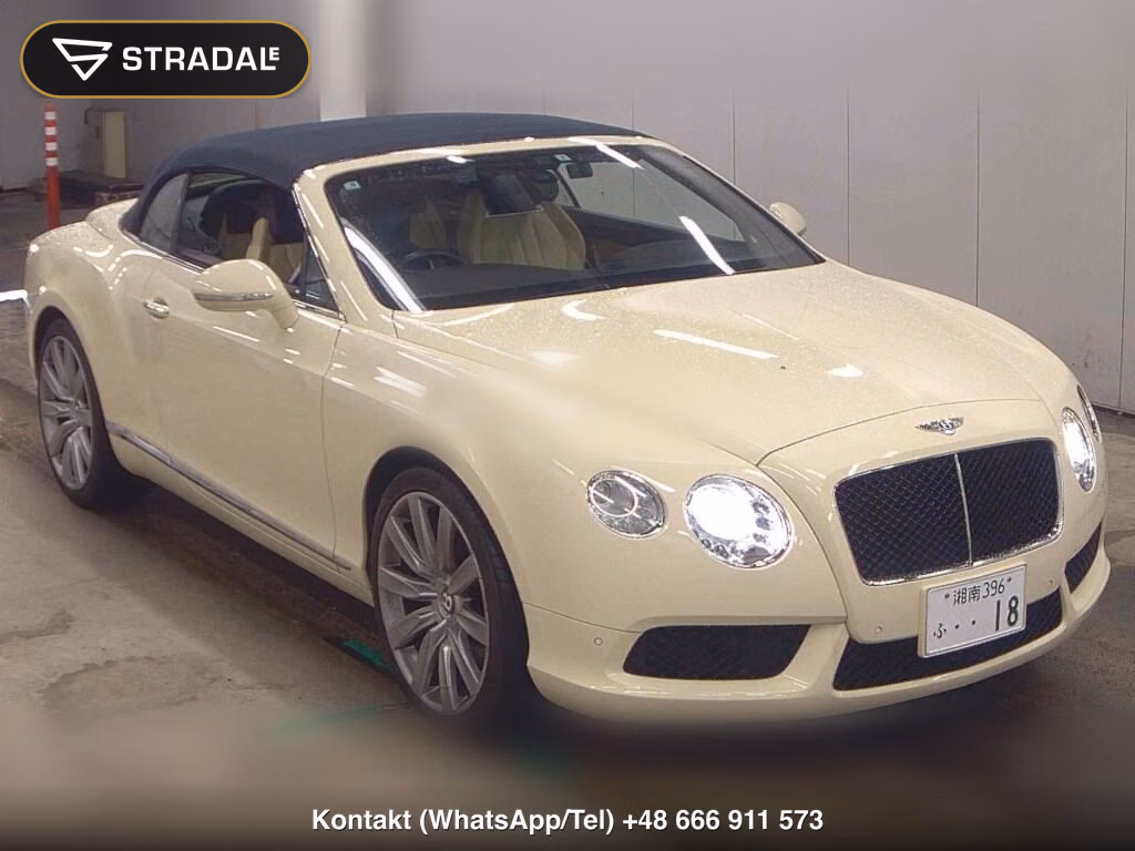 BENTLEY CONTINENTAL OP 4WD GT V8 CONVERTIBLE 2013, aukcja z Japonii, zdjęcie 1