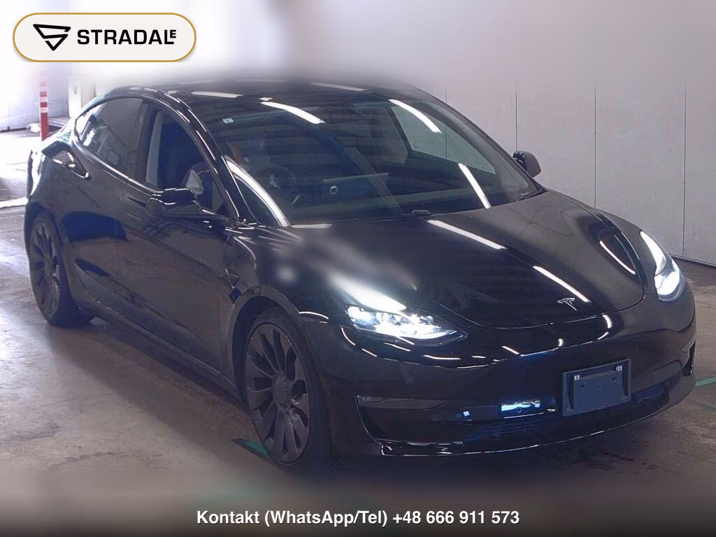 TESLA MODEL 3 4WD PERFOMANCE 2021, aukcja z Japonii, zdjęcie 1