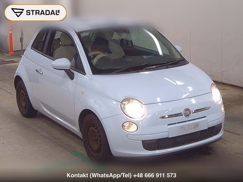 FIAT 500 1.2 POP 2010, aukcja z Japonii, zdjęcie 1