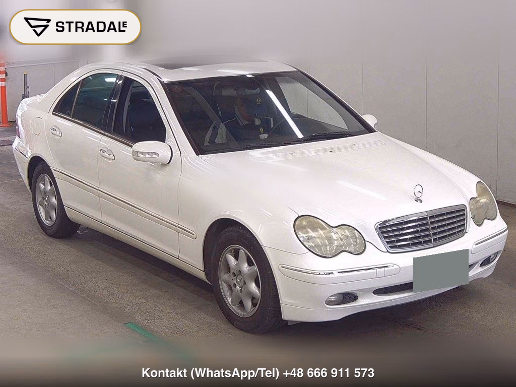 MERCEDES BENZ C-CLASS 4D C200 KOMPRESSOR 2003, aukcja z Japonii, zdjęcie 1