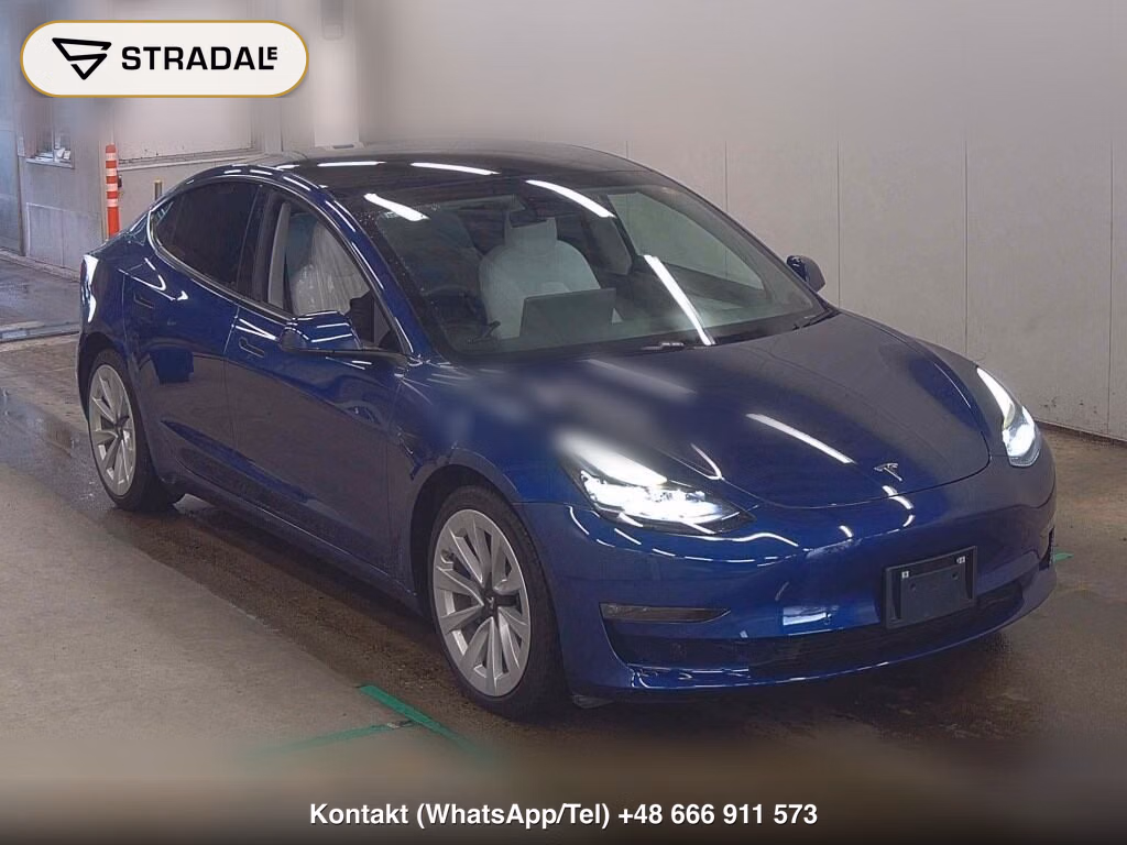 TESLA MODEL 3 4WD LONG RANGE 2021, aukcja z Japonii, zdjęcie 1