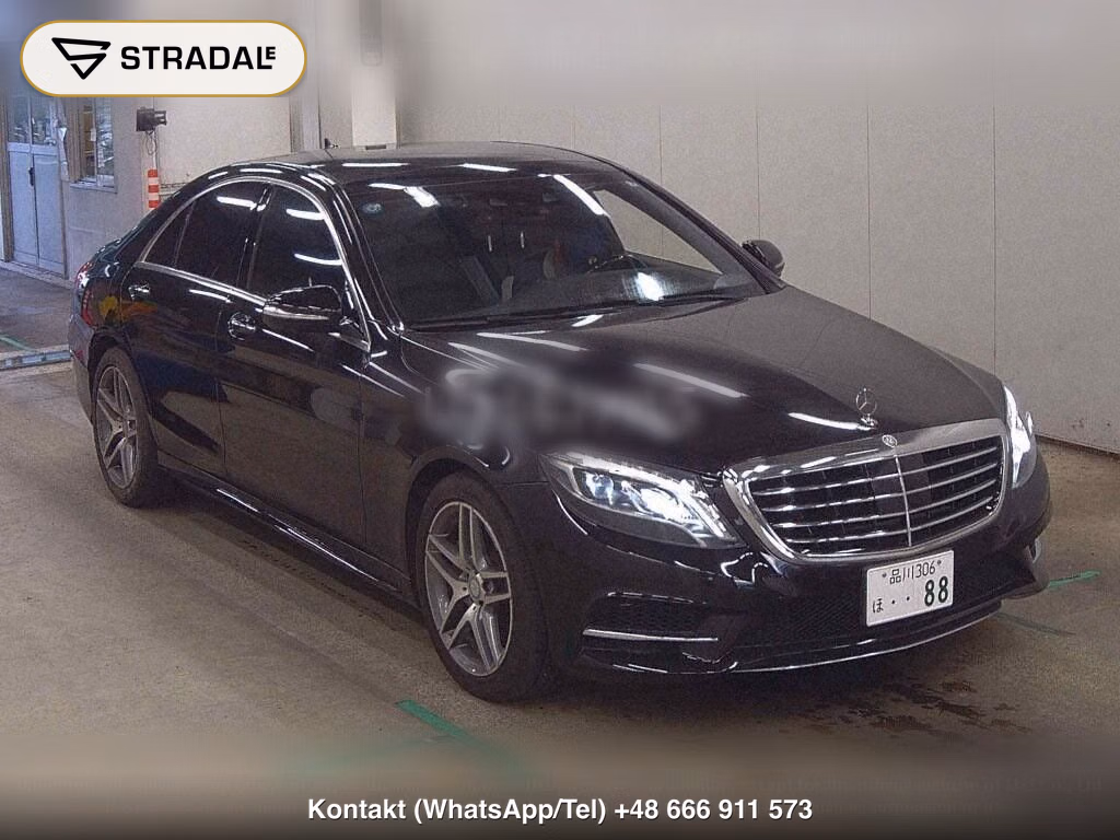 MERCEDES BENZ S-CLASS 4D S400 HYBRID EXCLUSIVE AMG SPORTS PACKAGE 2015, aukcja z Japonii, zdjęcie 1