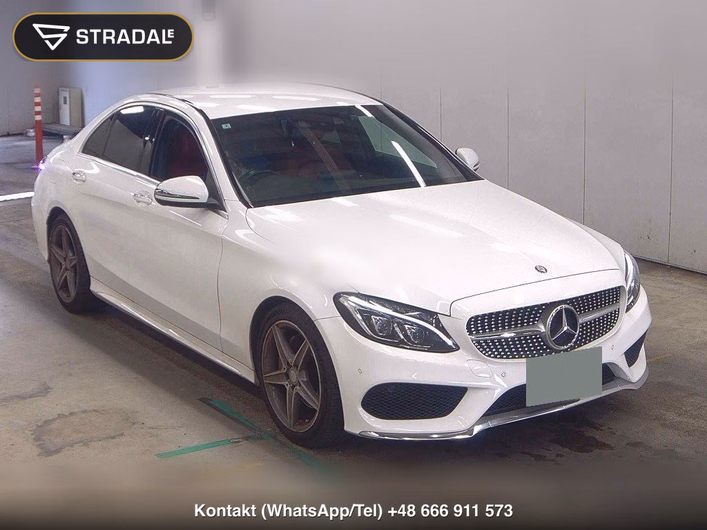 MERCEDES BENZ C-CLASS 4D C180 AVANTGARDE AMG LINE 2016, aukcja z Japonii, zdjęcie 1