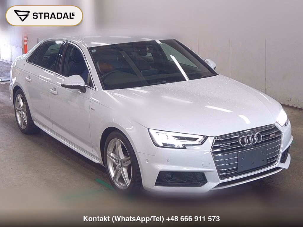 AUDI A4 4WD 2.0TFSI QUATTRO SPORT S LINE PACKAGE 2017, aukcja z Japonii, zdjęcie 1