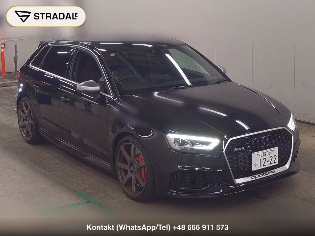 AUDI RS3 SPORTBACK 4WD BASE GRADE 2018, aukcja z Japonii, zdjęcie 1